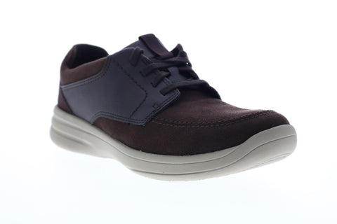 Clarks Step Stroll Lace 26148978 Mens Brown Suede Lifestyle Sneakers Shoes
