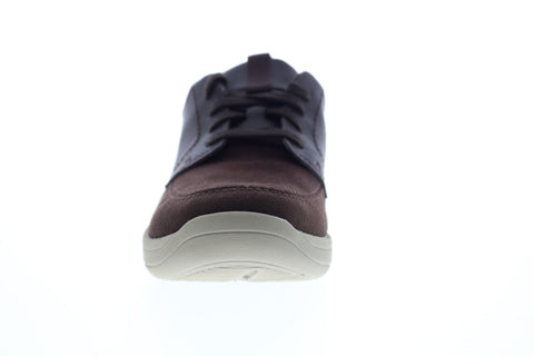 Clarks Step Stroll Lace 26148978 Mens Brown Suede Lifestyle Sneakers Shoes