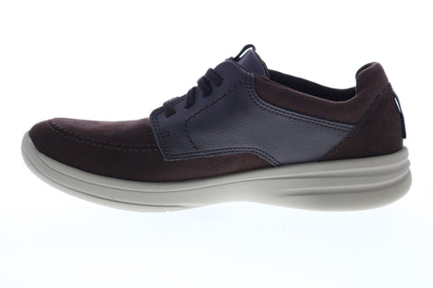 Clarks Stepstrolllace 26148978 Mens Brown Wide 2E Suede Lifestyle Sneakers Shoes