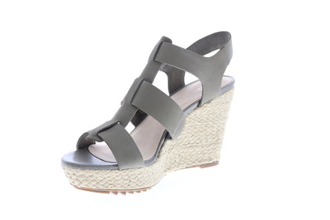 Clarks Maritsa 95 Glad 26149295 Womens Green Nubuck Wedges Heels Shoes
