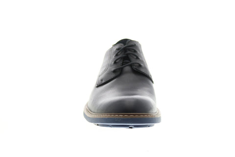 Clarks Un Elott Lace 26149331 Mens Black Leather Oxfords Plain Toe Shoes