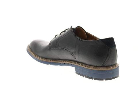 Clarks Un Elott Lace 26149331 Mens Black Leather Oxfords Plain Toe Shoes