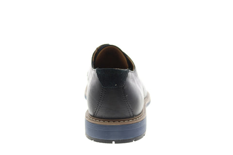 Clarks Un Elott Lace 26149331 Mens Black Leather Oxfords Plain Toe Shoes