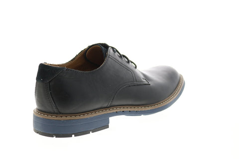 Clarks Un Elott Lace 26149331 Mens Black Leather Oxfords Plain Toe Shoes
