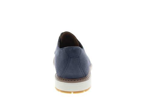 Clarks Un Elott Lace 26149335 Mens Blue Suede Oxfords Plain Toe Shoes