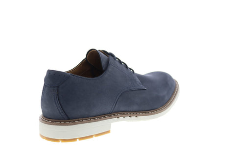 Clarks Un Elott Lace 26149335 Mens Blue Suede Oxfords Plain Toe Shoes