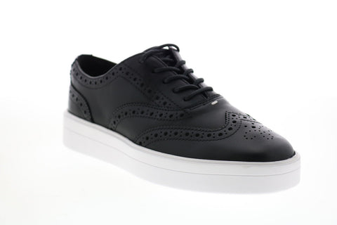 Clarks Hero Brogue 26149389 Womens Black Leather Lifestyle Sneakers Shoes
