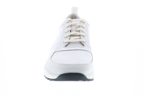 Clarks Tri Sprint 26149468 Mens White Leather Lifestyle Sneakers Shoes