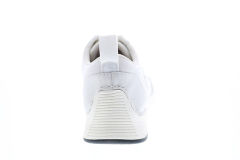 Clarks Tri Sprint 26149468 Mens White Leather Lifestyle Sneakers Shoes
