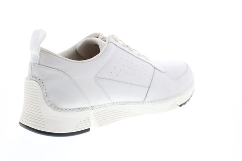 Clarks Tri Sprint 26149468 Mens White Leather Lifestyle Sneakers Shoes