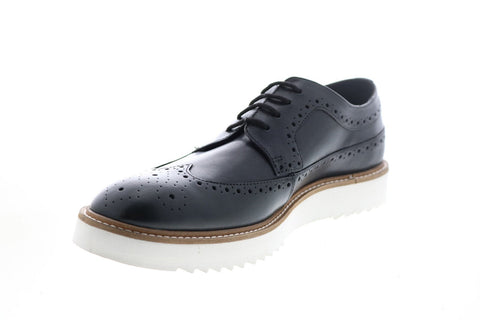 Clarks Ernest Limit Mens Black Leather Oxfords Wingtip & Brogue Shoes