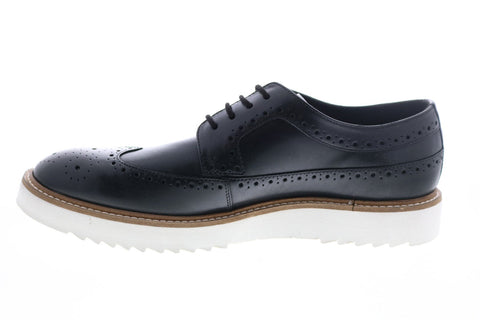 Clarks Ernest Limit Mens Black Leather Oxfords Wingtip & Brogue Shoes