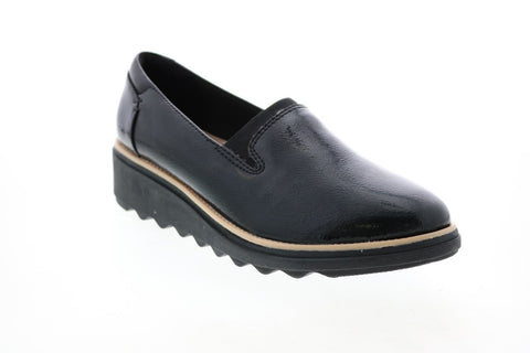Clarks Hero Step 26149560 Womens Black Leather Lifestyle Sneakers Shoes