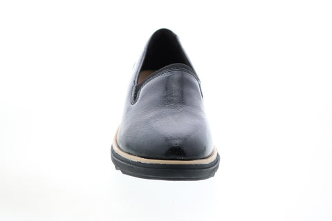 Clarks Hero Step 26149560 Womens Black Leather Lifestyle Sneakers Shoes