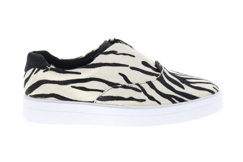 Clarks Hero Step 26149571 Womens White Black Leather Lifestyle Sneakers Shoes