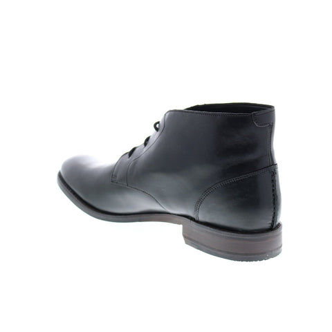 Clarks Flow Top 26143656 Mens Black Leather Lace Up Chukkas Boots