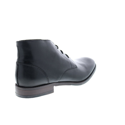 Clarks Flow Top 26143656 Mens Black Leather Lace Up Chukkas Boots