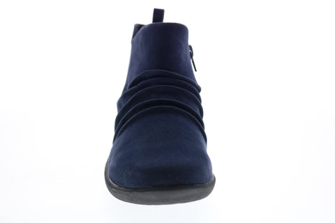 Clarks Sillian Gemma 26149623 Womens Blue Wide Canvas Ankle & Booties Boots