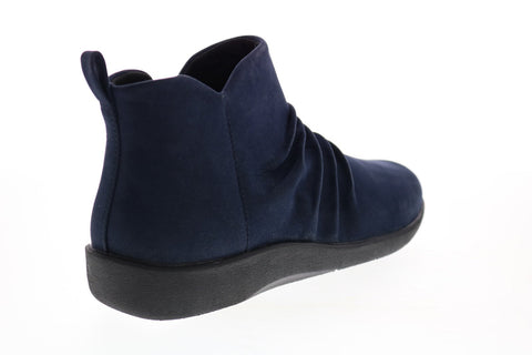 Clarks Sillian Gemma 26149623 Womens Blue Canvas Ankle & Booties Boots