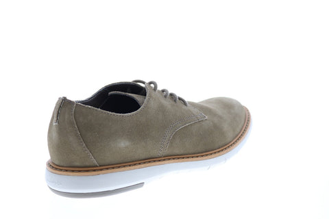 Clarks Draper Lace 26149635 Mens Green Suede Oxfords Plain Toe Shoes