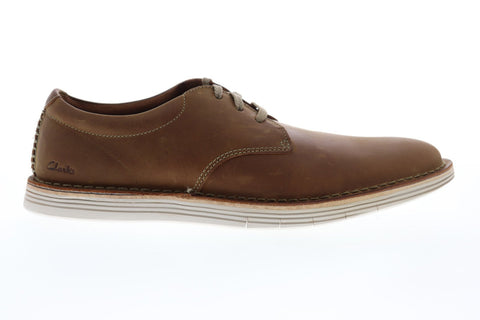 Clarks Forge Vibe 26149642 Mens Brown Leather Oxfords Plain Toe Shoes