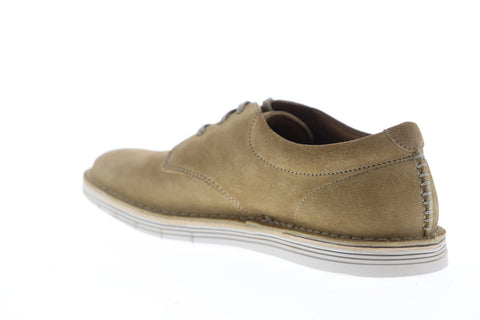 Clarks Forge Vibe 26149657 Mens Beige Suede Casual Lace Up Oxfords Shoes