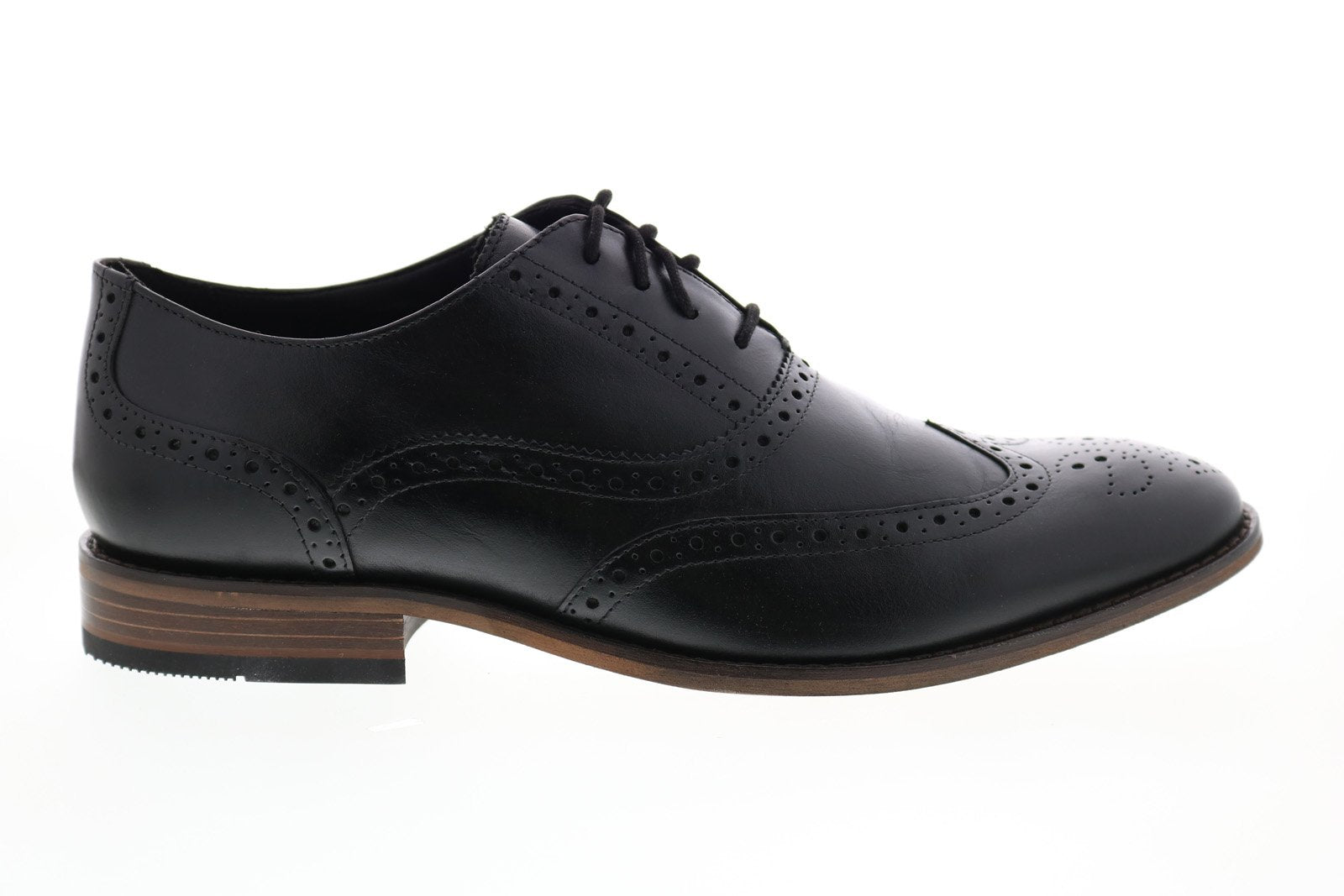 Reggenza Men's Python Leather Derby Shoes Black / 8