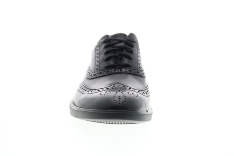 Clarks Un Lipari Ave 26149677 Mens Black Leather Casual Oxfords Shoes