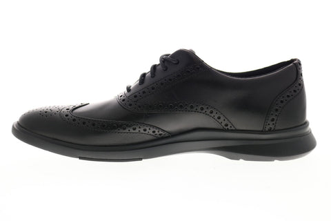 Clarks Un Lipari Ave 26149677 Mens Black Leather Casual Oxfords Shoes