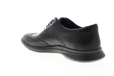 Clarks Un Lipari Ave 26149677 Mens Black Leather Casual Oxfords Shoes