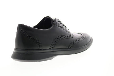 Clarks Un Lipari Ave 26149677 Mens Black Leather Casual Oxfords Shoes