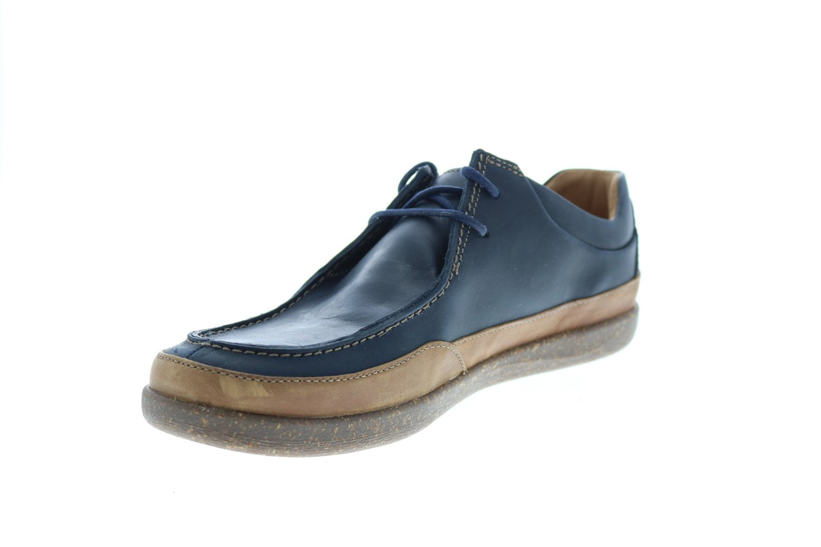 Clarks Un Lisbon Walk 26149691 Blue Leather Oxfords Plain Toe Sho Ruze Shoes