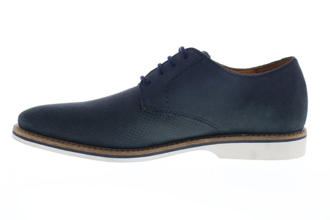 Clarks Atticus Lace 26149705 Mens Blue Oxfords & Lace Ups Plain Toe Shoes
