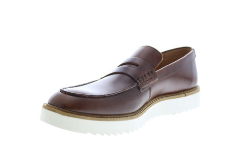 Clarks Ernest Free 26149707 Mens Brown Leather Loafers Penny Shoes