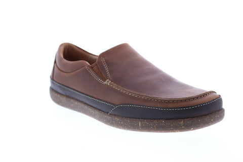 Clarks Un Lisbon Twin 26149744 Mens Brown Loafers & Slip Ons Casual Shoes