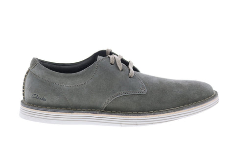 Clarks Forge Vibe 26149776 Mens Green Suede Oxfords Plain Toe Shoes