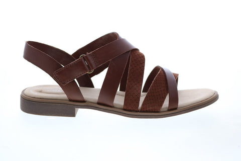 Clarks Declan Mix Combi 26149792 Womens Brown Leather Gladiator Sandals Shoes