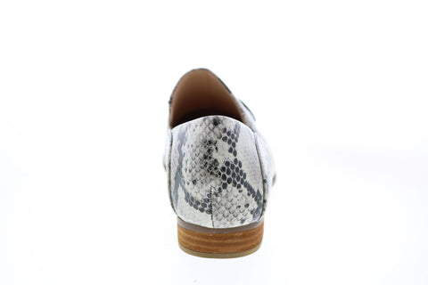 Clarks Pure Viola Trim 26149818 Womens Gray Leather Loafer Flats Shoes