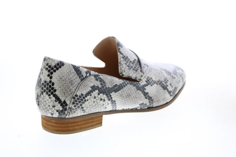 Clarks Pure Viola Trim 26149818 Womens Gray Leather Loafer Flats Shoes