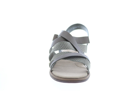 Clarks Declan Mix 26150001 Womens Gray Wide Leather Gladiator Sandals Shoes