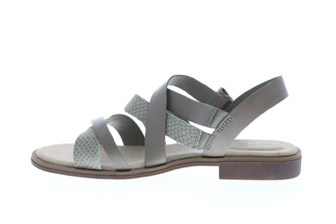 Clarks Declan Mix 26150001 Womens Gray Wide Leather Gladiator Sandals Shoes