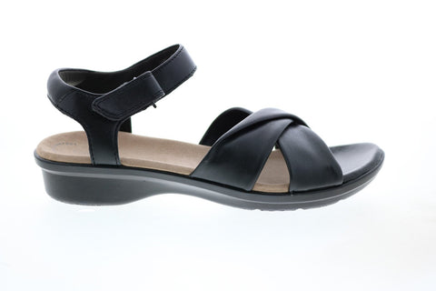 Clarks Loomis Chloe Synthetic 26150035 Womens Black Strap Sandals Shoes