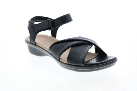 Clarks Loomis Chloe Synthetic 26150035 Womens Black Strap Sandals Shoes