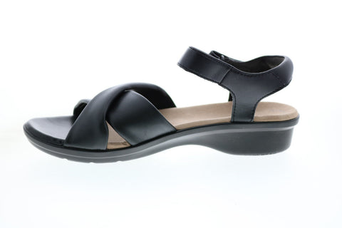 Clarks Loomis Chloe Synthetic 26150035 Womens Black Strap Sandals Shoes