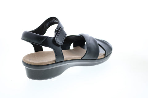 Clarks Loomis Chloe Synthetic 26150035 Womens Black Strap Sandals Shoes