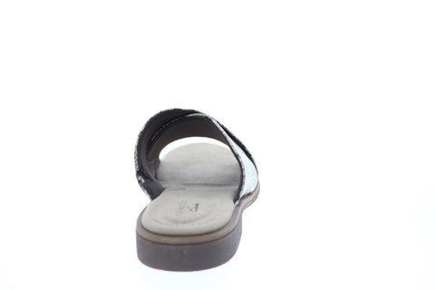 Clarks Declan Ivy Snake 26150056 Womens Brown Leather Slides Sandals Shoes