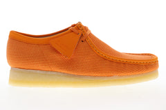 Clarks Wallabee 26150099 Mens Orange Canvas Oxfords & Lace Ups Casual Shoes