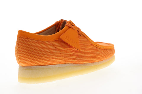 Clarks Wallabee 26150099 Mens Orange Canvas Oxfords & Lace Ups Casual Shoes