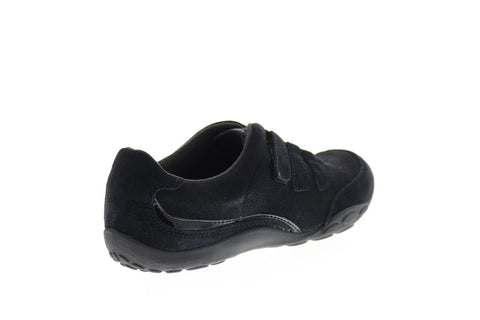 Clarks Haley Gem 26150115 Womens Black Suede Lifestyle Sneakers Shoes