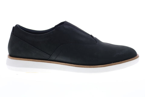 Clarks Banwell Free 26150309 Mens Black Nubuck Leather Casual Loafers Shoes